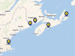 Mapa plavby